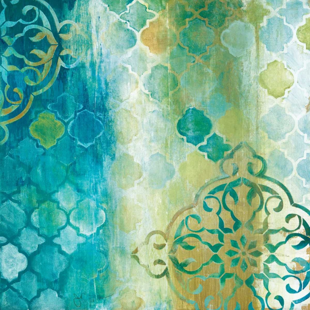 Teal Impression II art print by Tava Studios for $57.95 CAD