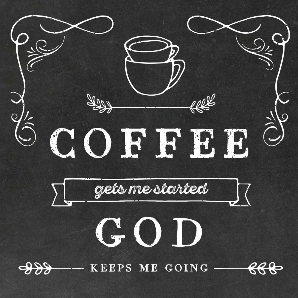 Coffee Gets Me art print by Amanda Murray for $57.95 CAD