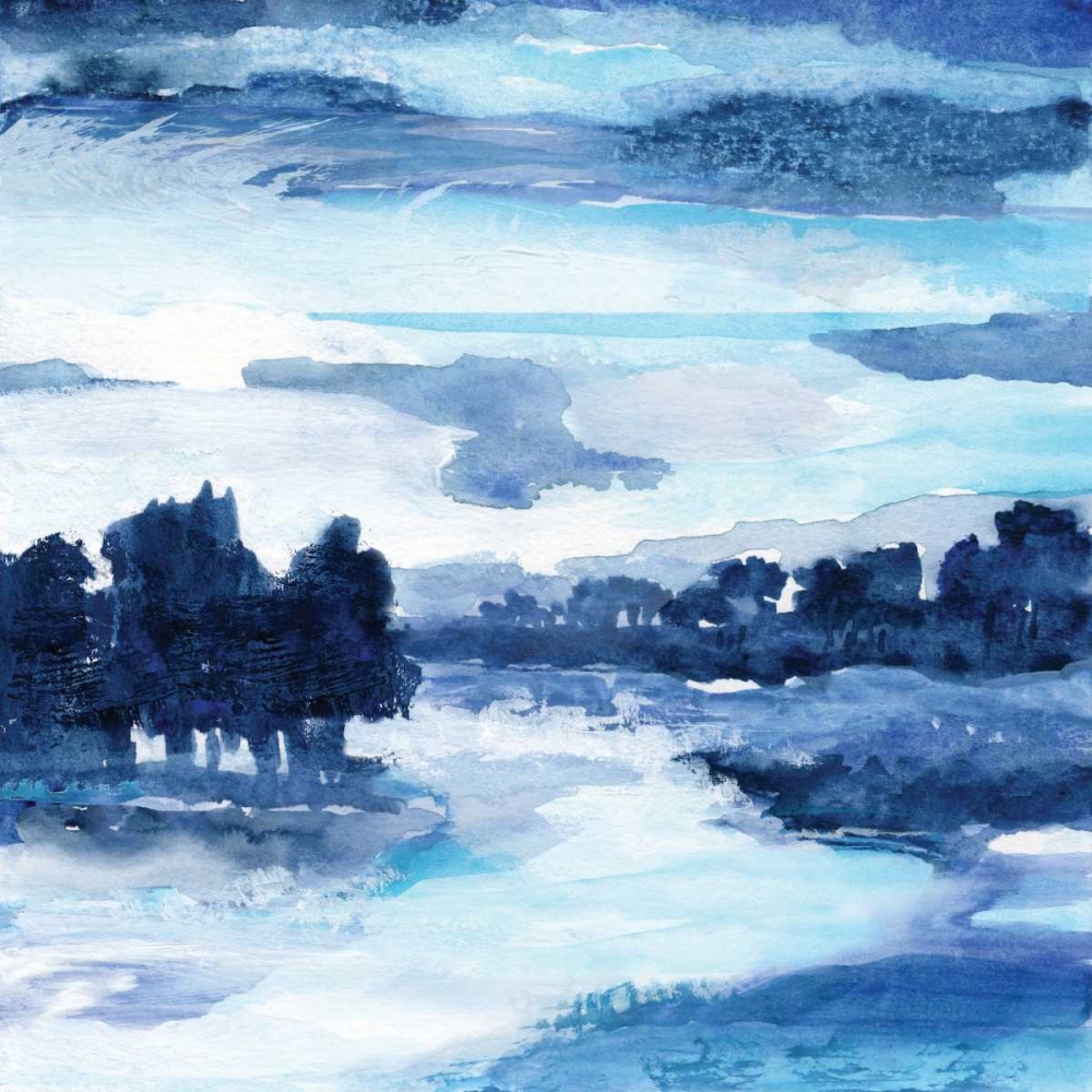 Indigo Land I art print by Nan for $57.95 CAD