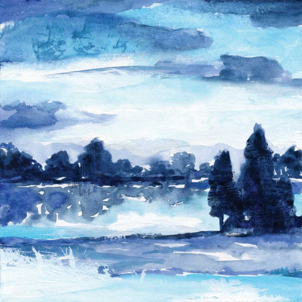 Indigo Land II art print by Nan for $57.95 CAD