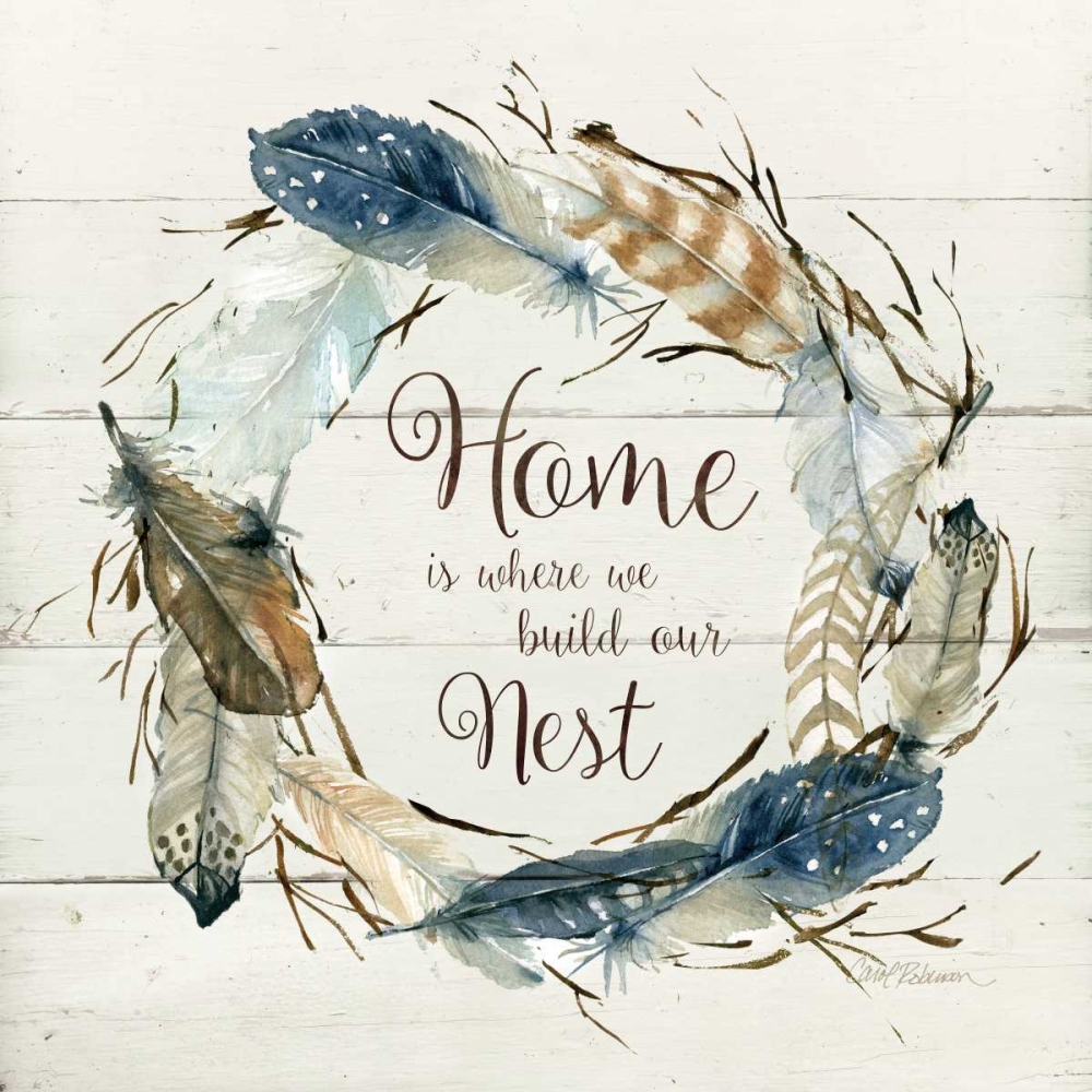 Feather Home Nest art print by Carol Robinson for $57.95 CAD