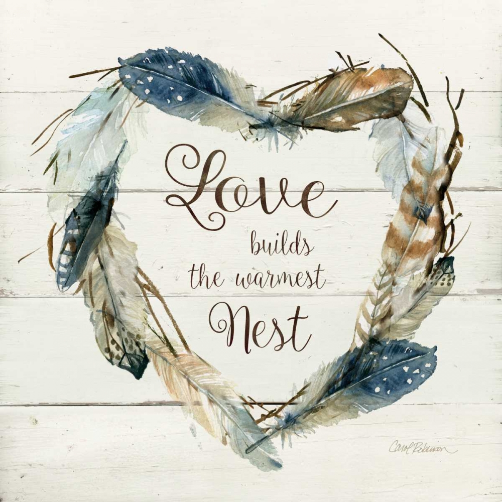 Feather Love Nest art print by Carol Robinson for $57.95 CAD