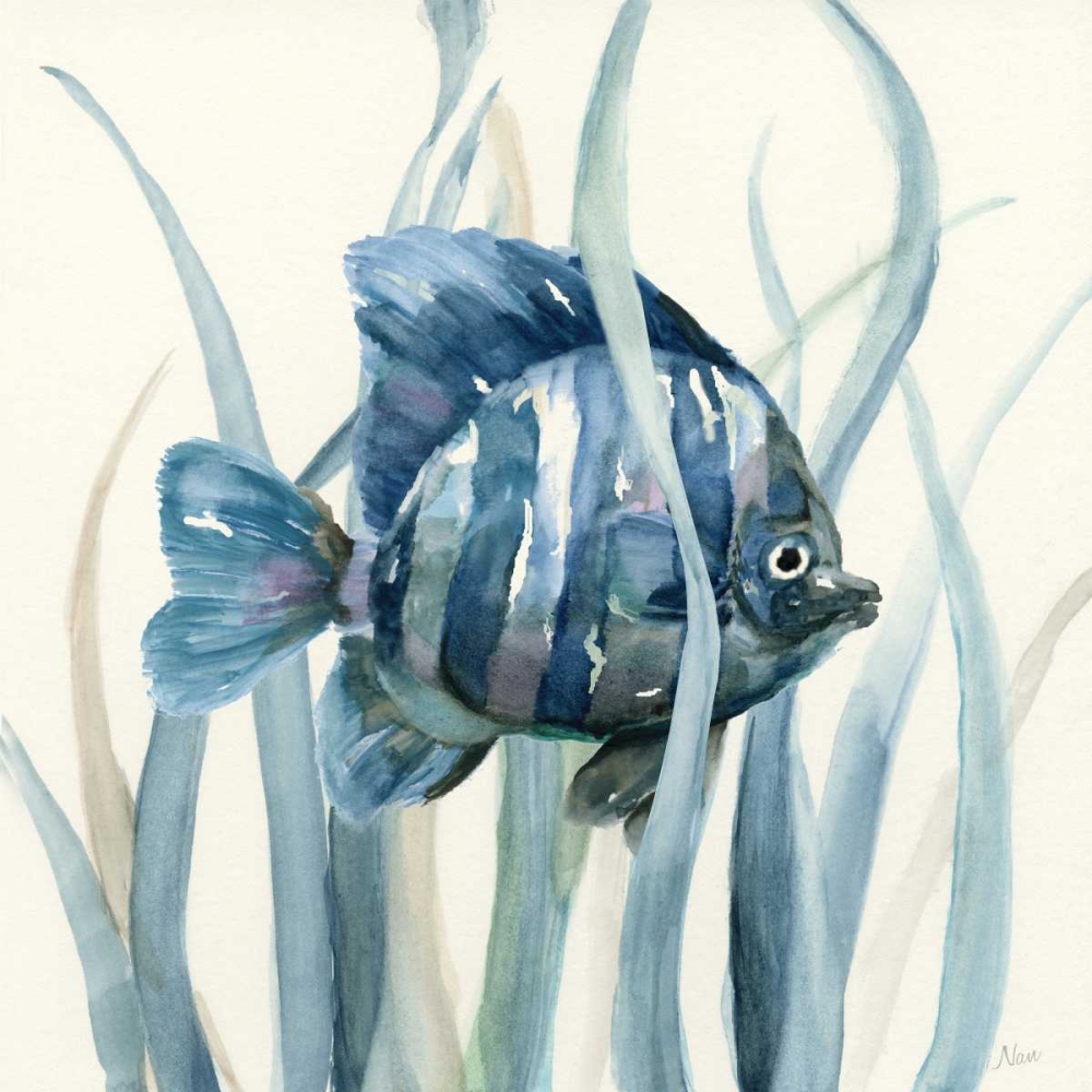 Fish in Seagrass I art print by Nan for $57.95 CAD