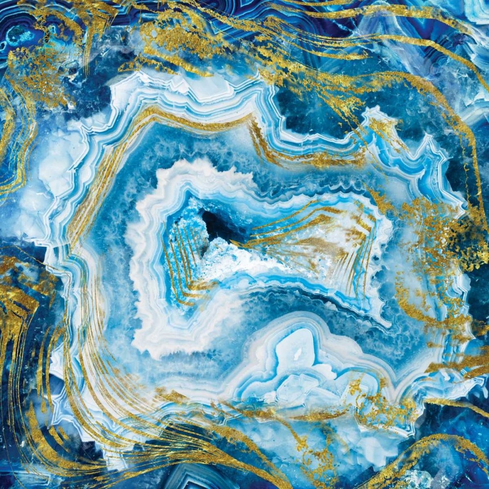 Touch of Gold Agate art print by Danita Delimont for $57.95 CAD