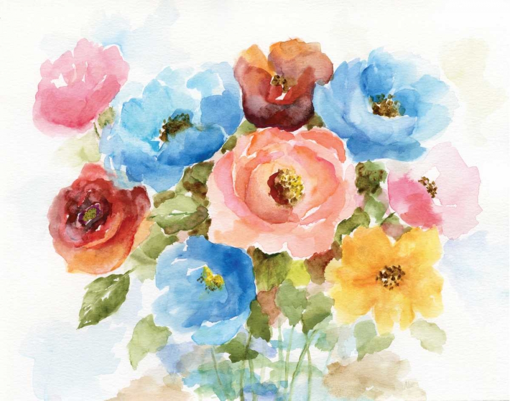 Color Wheel Bouquet I art print by Nan for $57.95 CAD