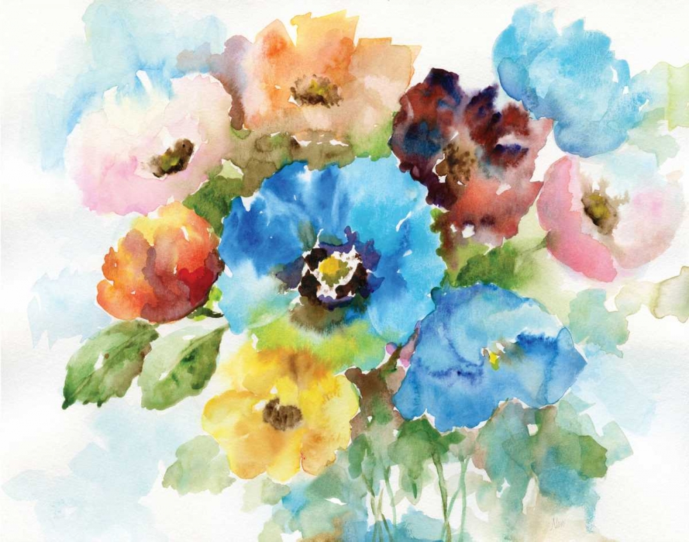 Color Wheel Bouquet II art print by Nan for $57.95 CAD
