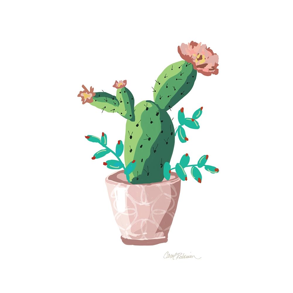 Cute Cactus I art print by Carol Robinson for $57.95 CAD