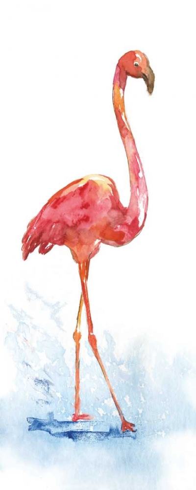 Flamingo Splash I art print by Nan for $57.95 CAD