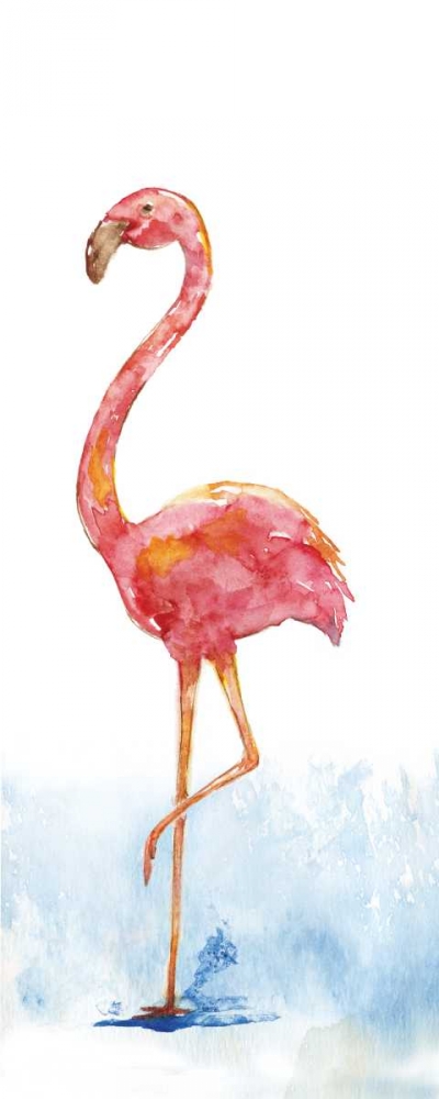 Flamingo Splash II art print by Nan for $57.95 CAD