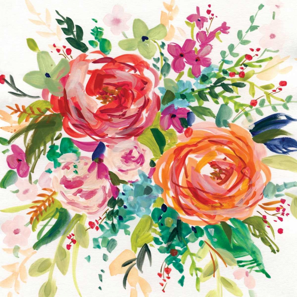 Bright Bouquet I art print by Carol Robinson for $57.95 CAD