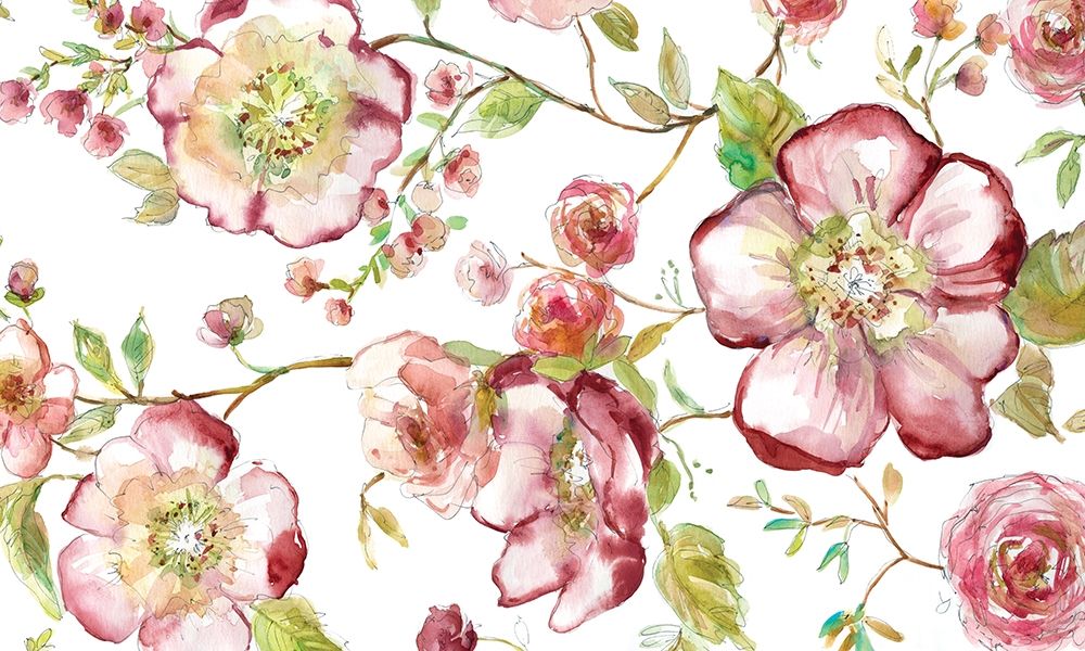 Red Berry Blooms art print by Carol Robinson for $57.95 CAD