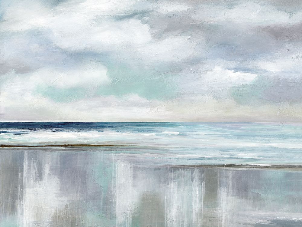 Cyan Sunrise art print by Nan for $57.95 CAD