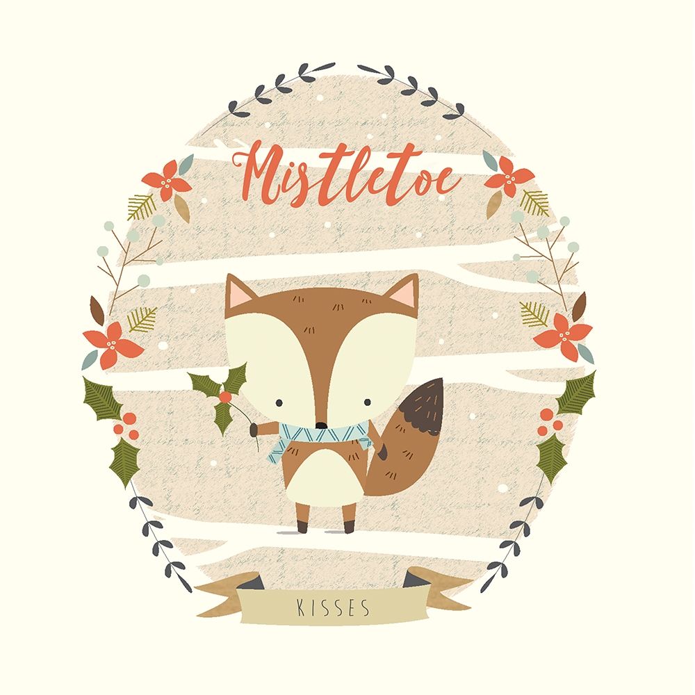 Holly Berry Fox art print by Nicola Evans for $57.95 CAD