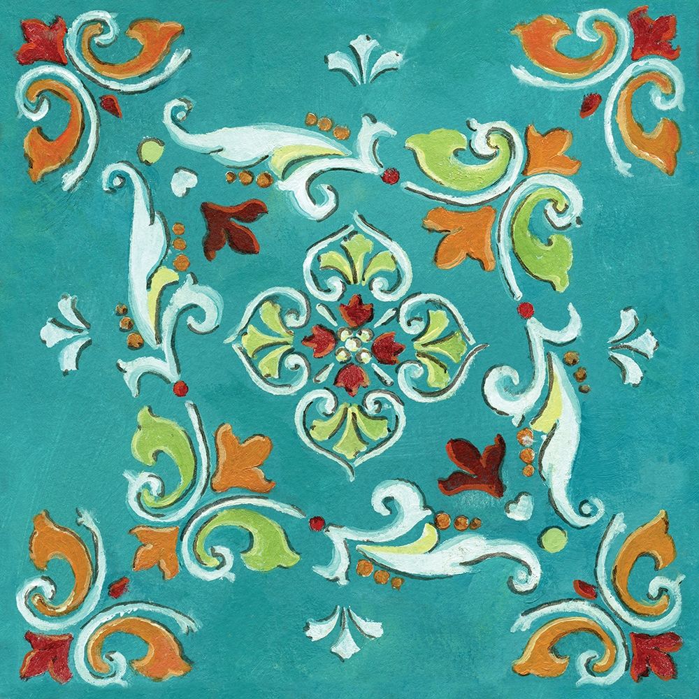 Blue Banadana Mosaic art print by Nan for $57.95 CAD