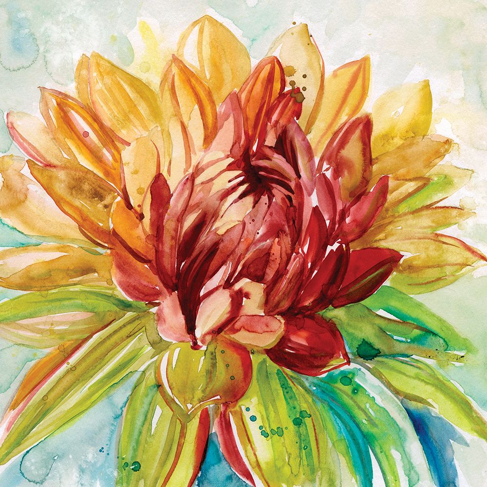 Rainbow Dahlia art print by Carol Robinson for $57.95 CAD