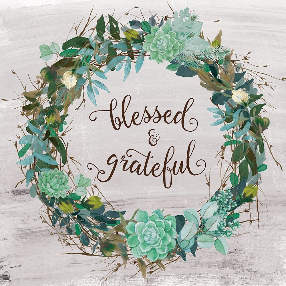 Blessed and Grateful art print by Amanda Murray for $57.95 CAD