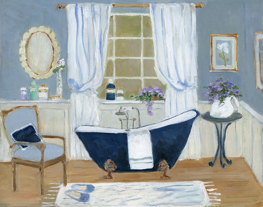 Violet Spa I art print by Sally Swatland for $57.95 CAD
