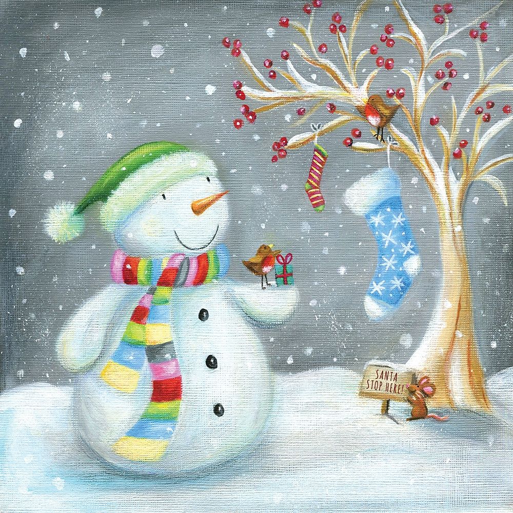 Stocking Is Hung art print by Ileana Oakley for $57.95 CAD