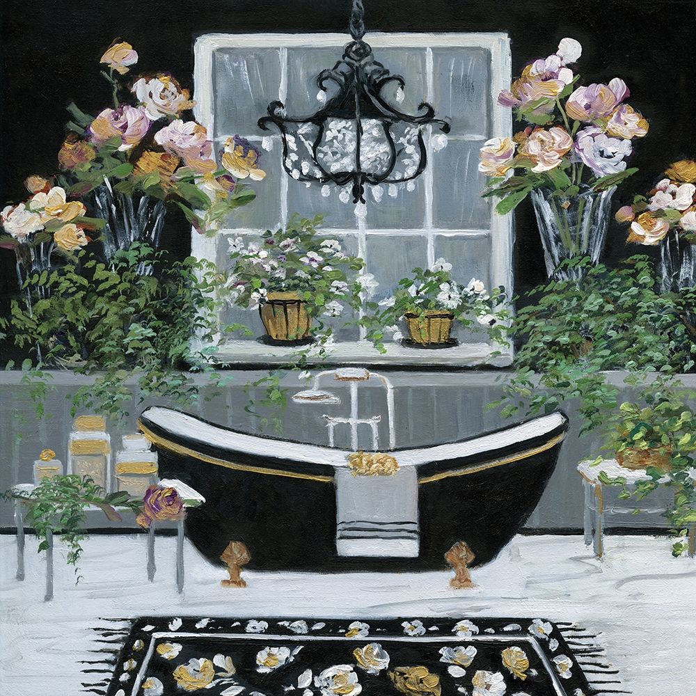 Femme Noir Bath I art print by Sally Swatland for $57.95 CAD