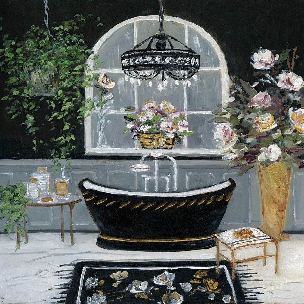 Femme Noir Bath II art print by Sally Swatland for $57.95 CAD