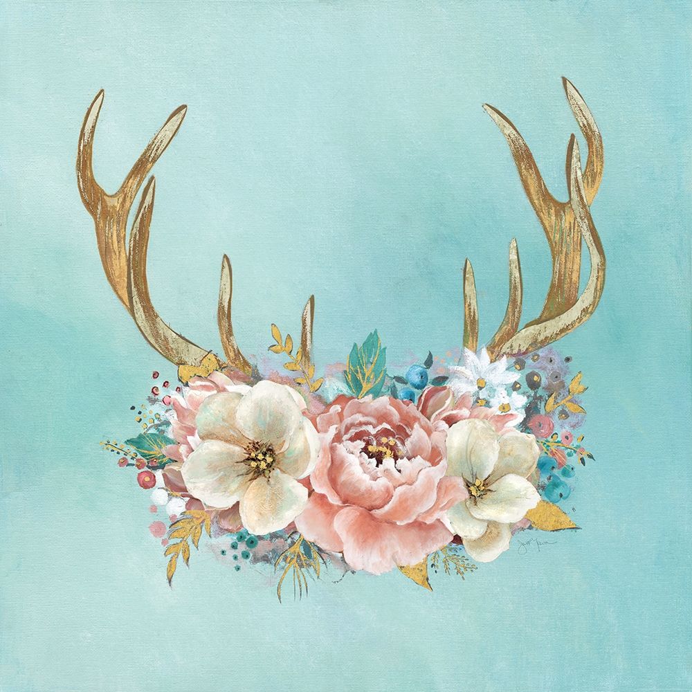 Antler Flourish art print by Tava Studios for $57.95 CAD
