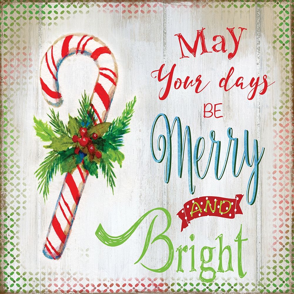 Merry Candycane art print by Nan for $57.95 CAD