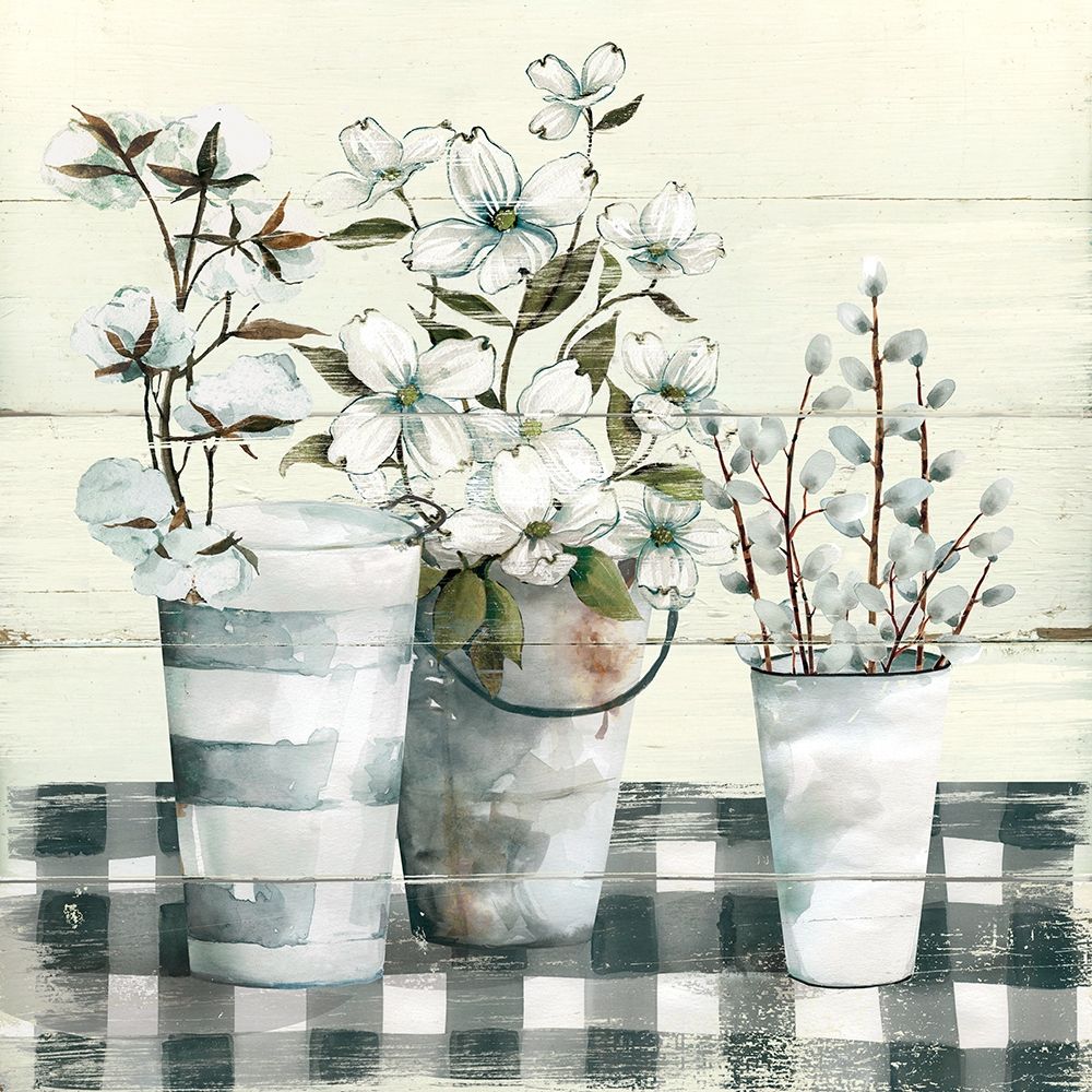 Spring Gingham I art print by Carol Robinson for $57.95 CAD