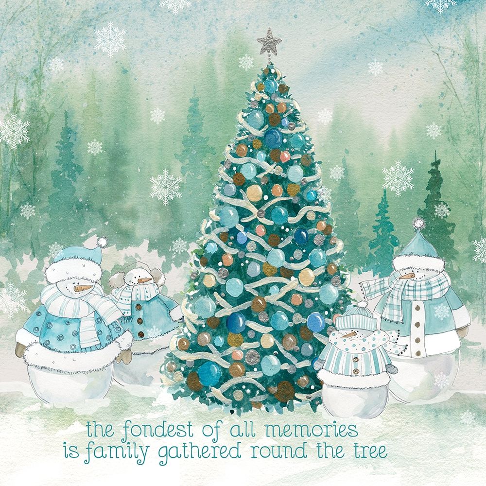 Snowman Family art print by Carol Robinson for $57.95 CAD