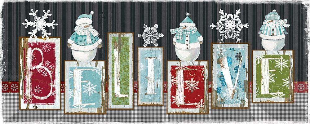 Snowman Believe art print by Carol Robinson for $57.95 CAD