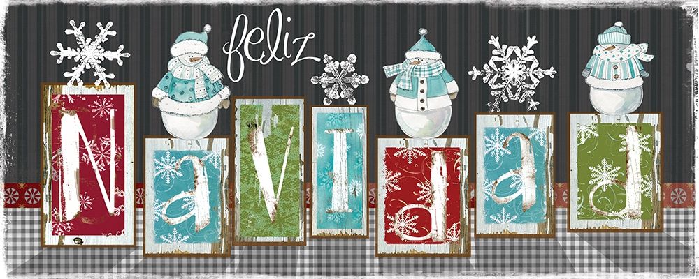 Navidad Blocks art print by Carol Robinson for $57.95 CAD