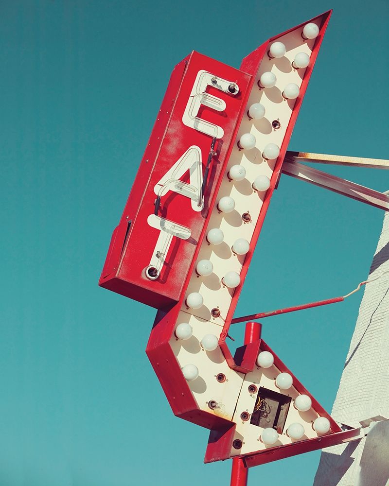 Retro Eat Sign art print by Danita Delimont for $57.95 CAD