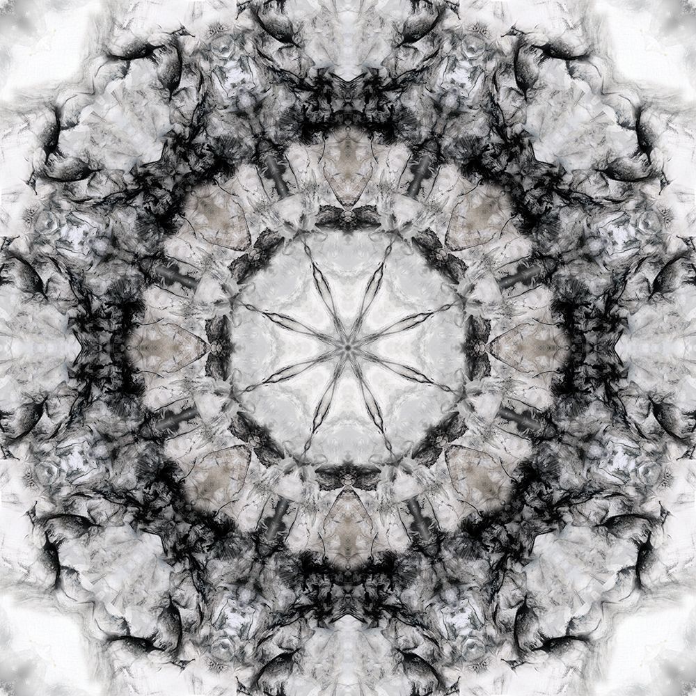 Black White Kaleidoscope art print by Nan for $57.95 CAD