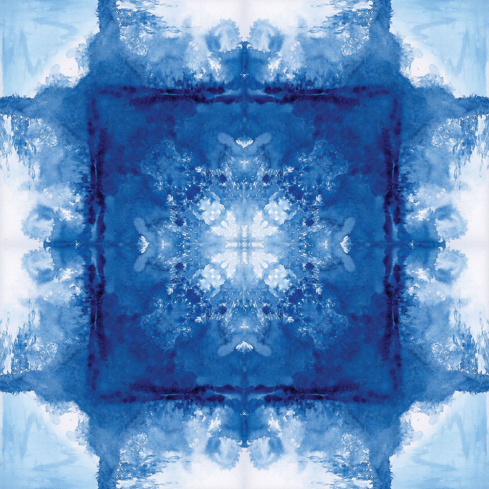 Indigo Wash Kaleidoscope I art print by Nan for $57.95 CAD