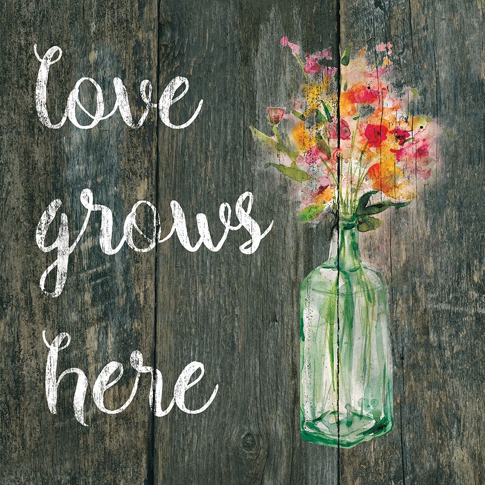 Love Grows Here art print by Carol Robinson for $57.95 CAD