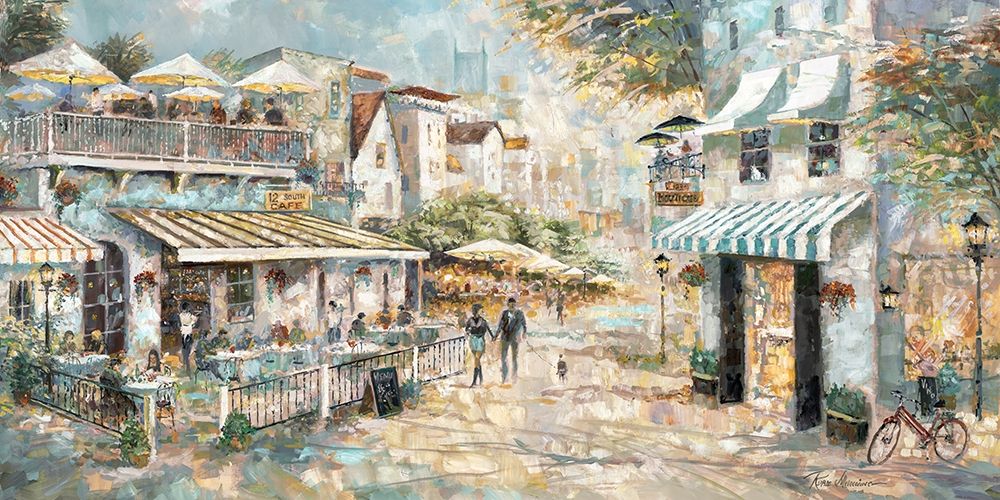 Rooftop Cafe art print by Ruane Manning for $57.95 CAD