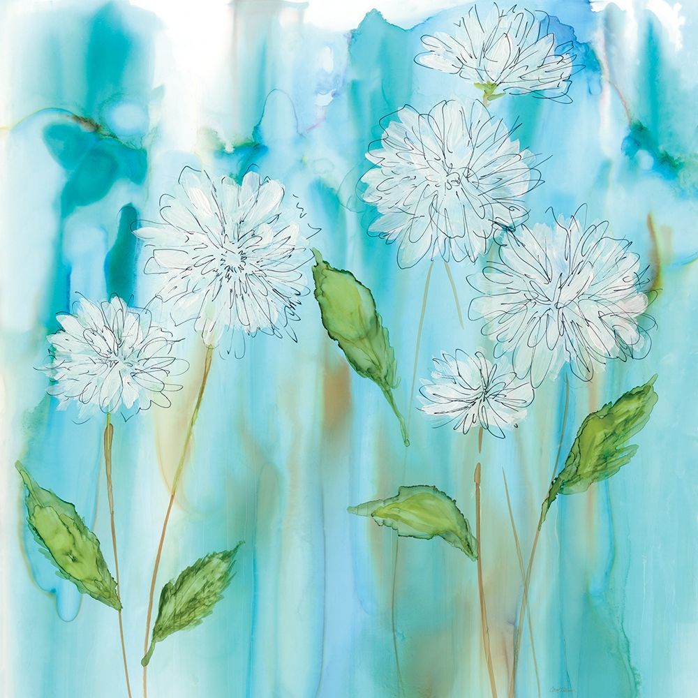 White Garden Flow art print by Carol Robinson for $57.95 CAD