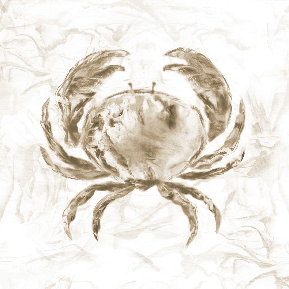 Soft Marble Coast Crab art print by Nan for $57.95 CAD
