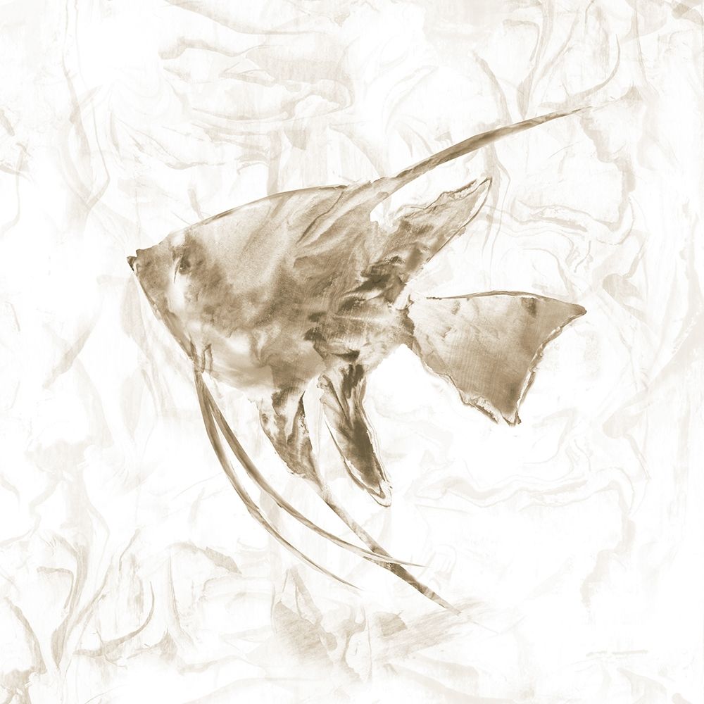 Soft Marble Tropical Fish art print by Nan for $57.95 CAD
