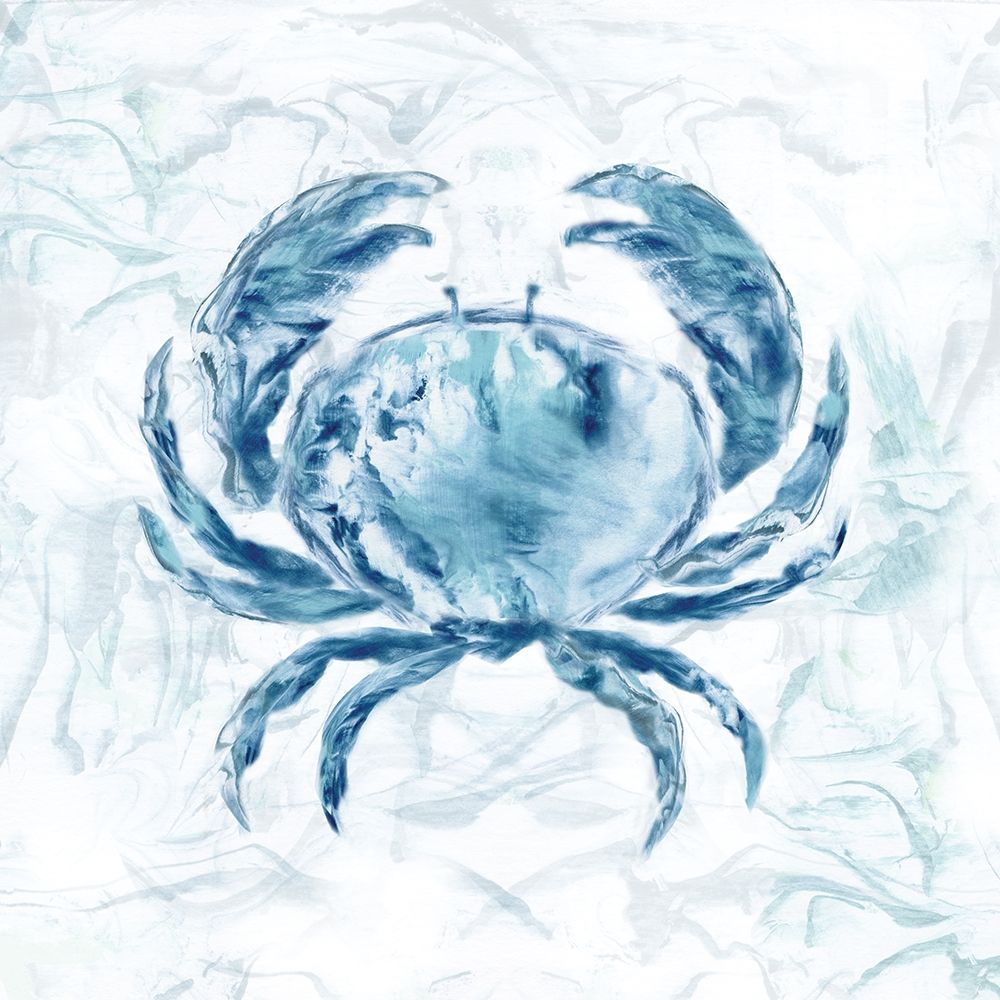 Blue Marble Coast Crab art print by Nan for $57.95 CAD