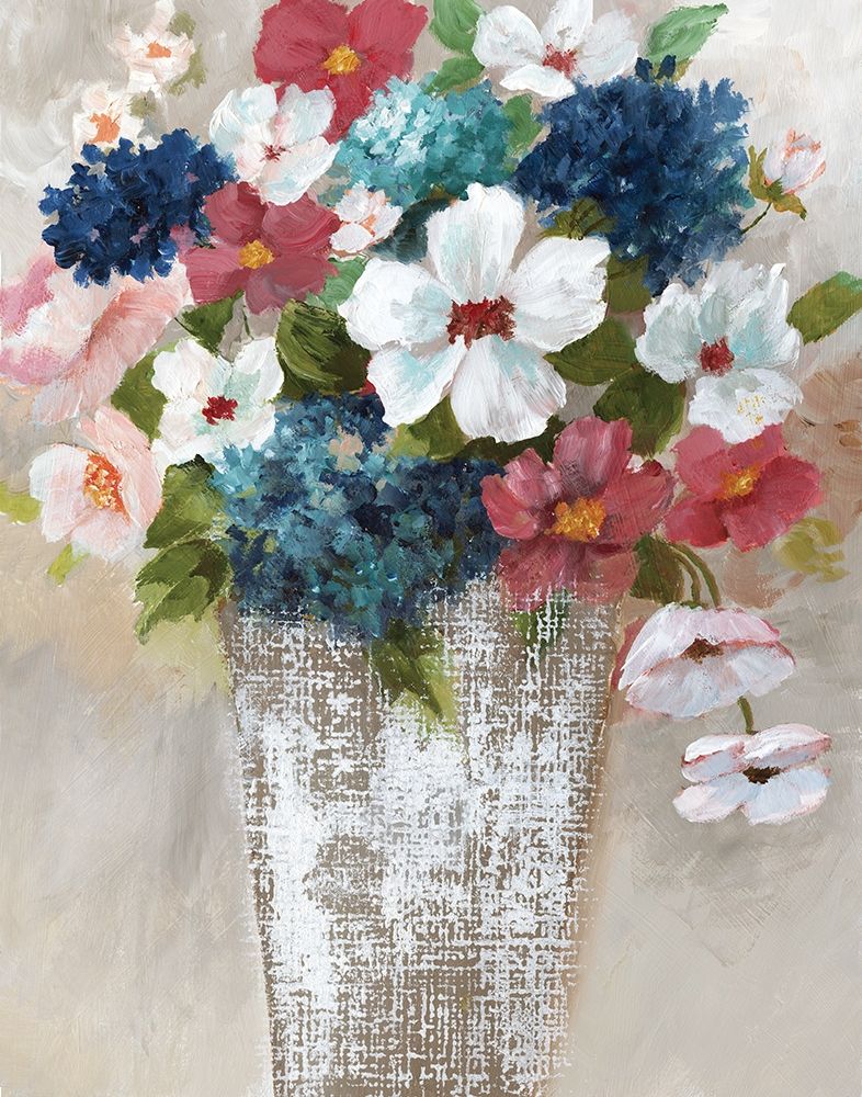 Linen Bouquet I art print by Nan for $57.95 CAD
