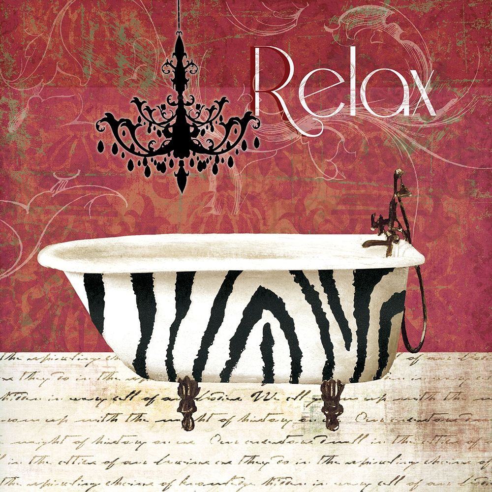 Zebra Bath art print by Carol Robinson for $57.95 CAD
