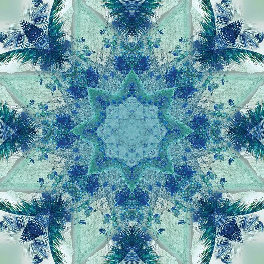 Kaleidoscope Tropic Blues art print by Nan for $57.95 CAD