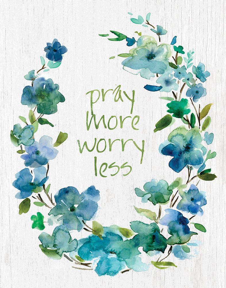 Pray Flower Wreath art print by Carol Robinson for $57.95 CAD
