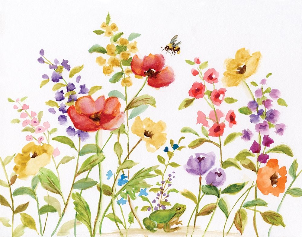 Garden Frog art print by Nan for $57.95 CAD
