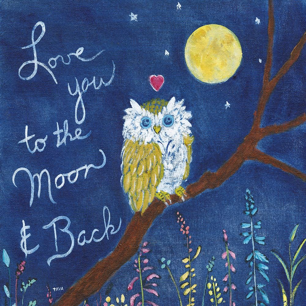 Love You Owl art print by Tava Studios for $57.95 CAD