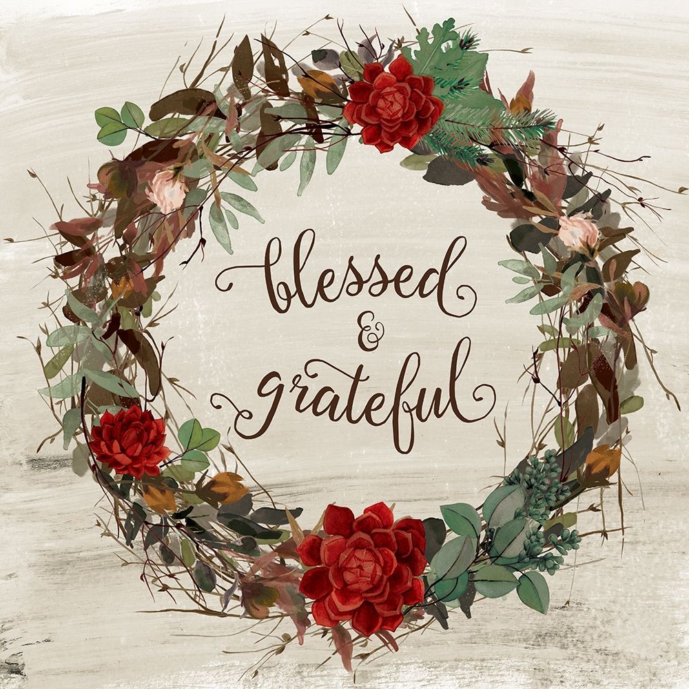 Blessed and Grateful art print by Amanda Murray for $57.95 CAD