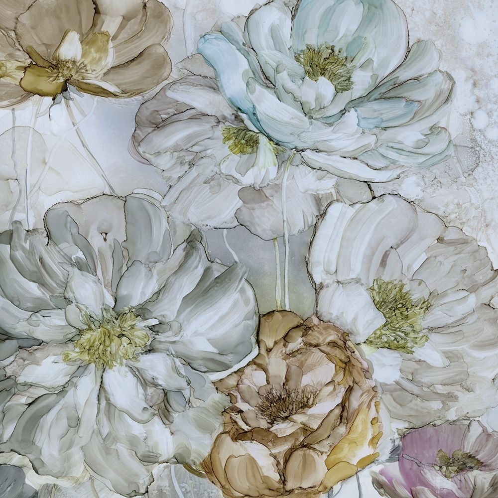 Moonlit Peonies art print by Carol Robinson for $57.95 CAD