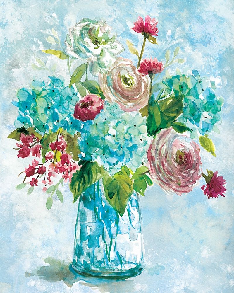 Blue Bouquet II art print by Carol Robinson for $57.95 CAD
