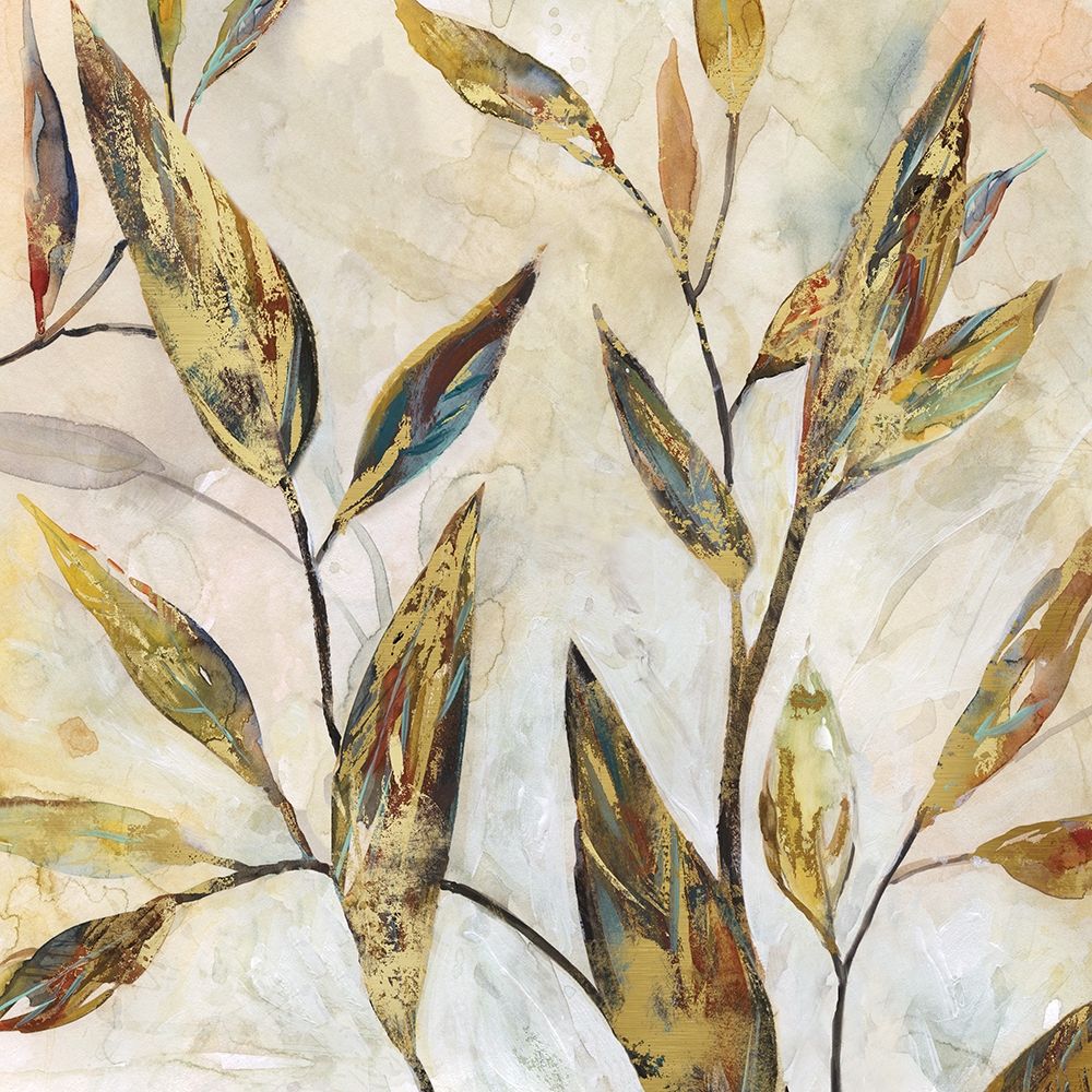 Gilded Leaves II art print by Carol Robinson for $57.95 CAD