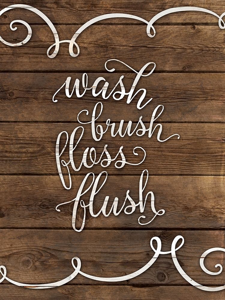 Wash, Brush, Floss, art print by Amanda Murray for $57.95 CAD
